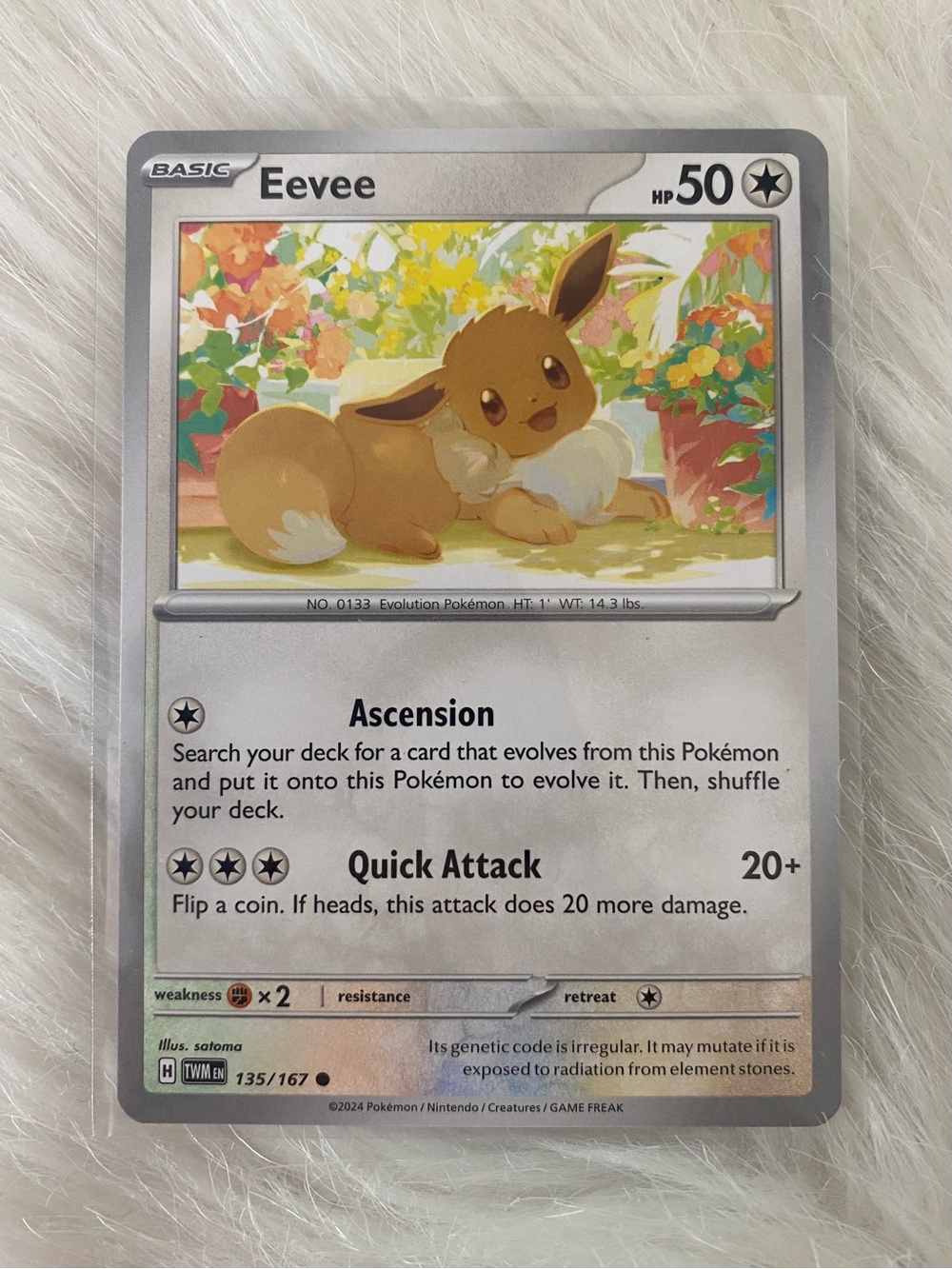 Eevee Pokémon TCG Twilight Masquerade 135/167
